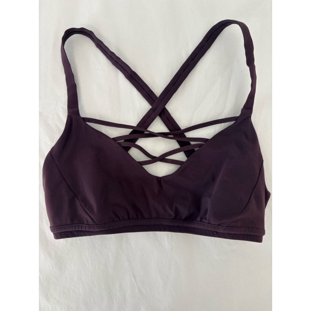 Lululemon Laced With Intent Bra Sz 2 A/B Black Currant EUC - Picture 3 of 6